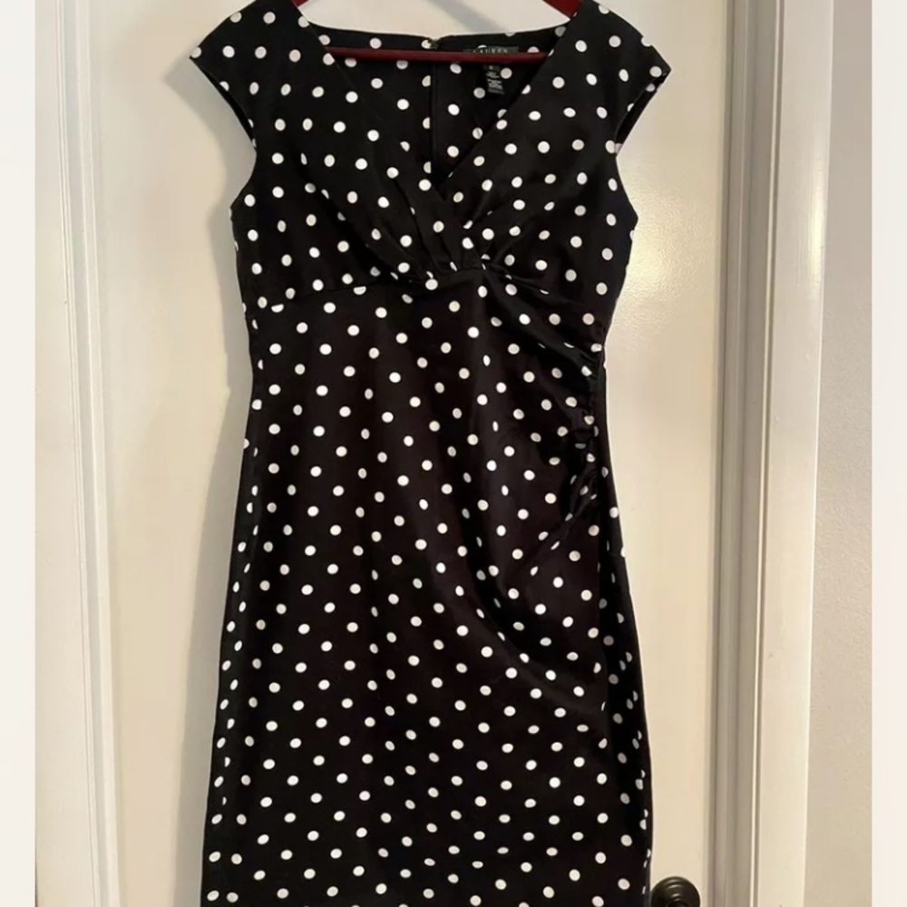 Lauren Ralph Lauren Polka Dot Dress, 10